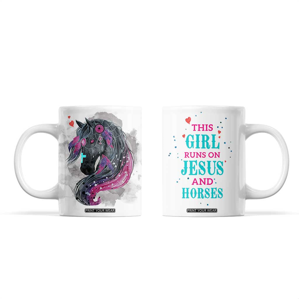 Christian Gifts For Horse Lover Coffee Mug Horse Gifts For Girls Teenage Daughter Sister Friends Bestie Niece TB10 White Print Your Wear