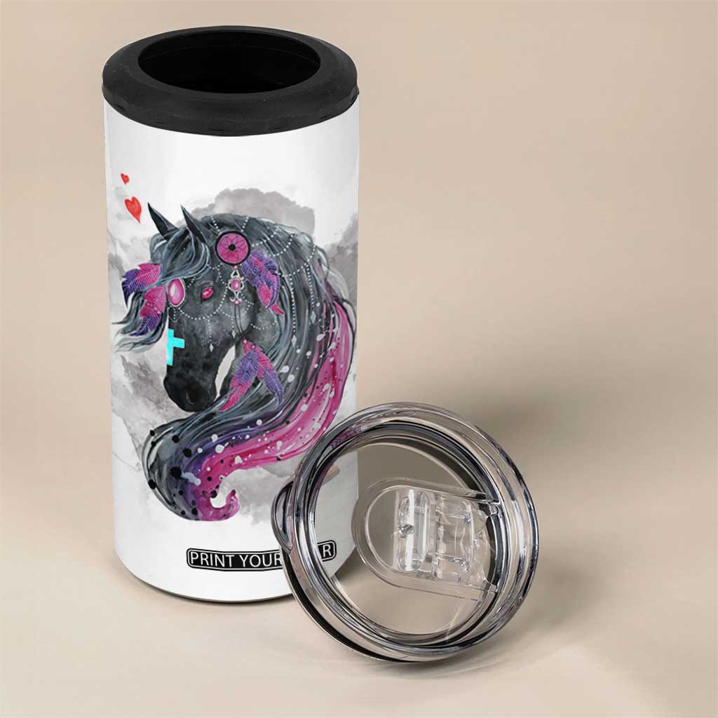 Christian Gifts For Horse Lover 4 in 1 Can Cooler Tumbler Horse Gifts For Girls Teenage Daughter Sister Friends Bestie Niece TB10 Print Your Wear