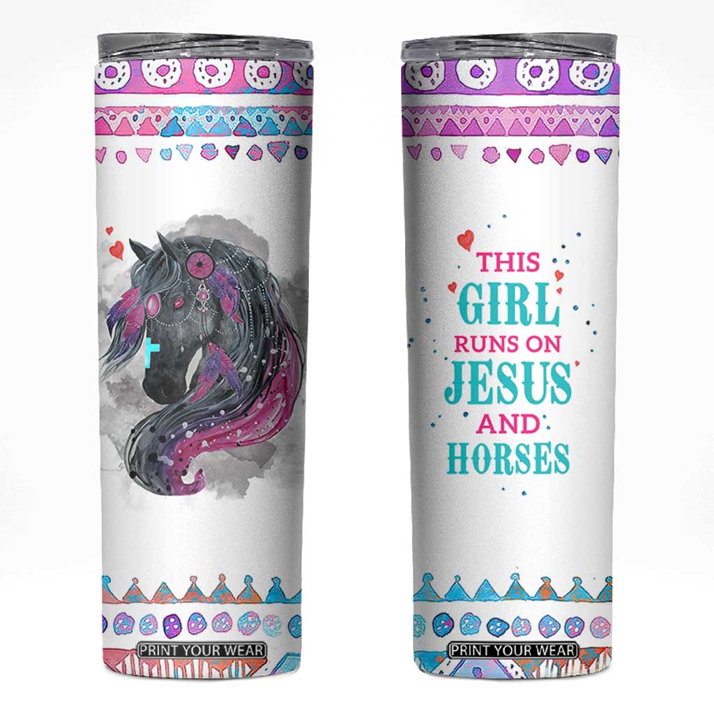 Christian Gifts For Horse Lover Skinny Tumbler Horse Gifts For Girls Teenage Daughter Sister Friends Bestie Niece TB10 White Print Your Wear