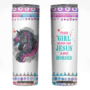 Christian Gifts For Horse Lover Skinny Tumbler Horse Gifts For Girls Teenage Daughter Sister Friends Bestie Niece TB10 White Print Your Wear