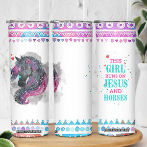 Christian Gifts For Horse Lover Skinny Tumbler Horse Gifts For Girls Teenage Daughter Sister Friends Bestie Niece TB10 Print Your Wear