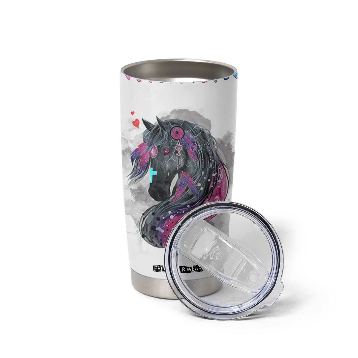 Christian Gifts For Horse Lover Tumbler Cup Horse Gifts For Girls Teenage Daughter Sister Friends Bestie Niece TB10 Print Your Wear