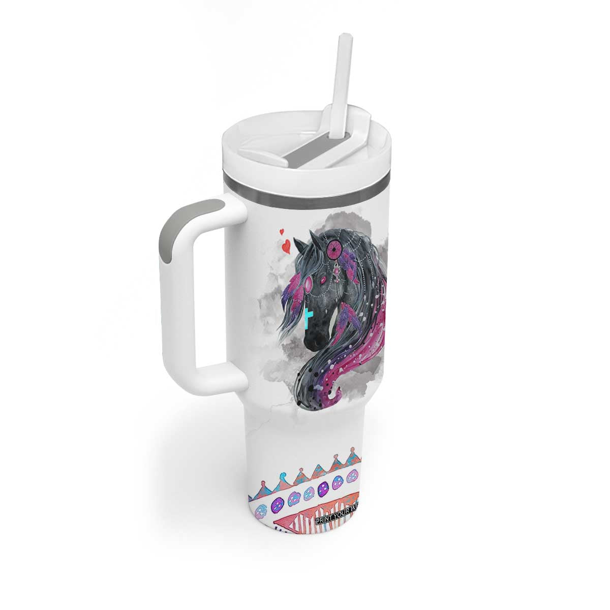 Christian Gifts For Horse Lover Tumbler With Handle Horse Gifts For Girls Teenage Daughter Sister Friends Bestie Niece TB10 Print Your Wear
