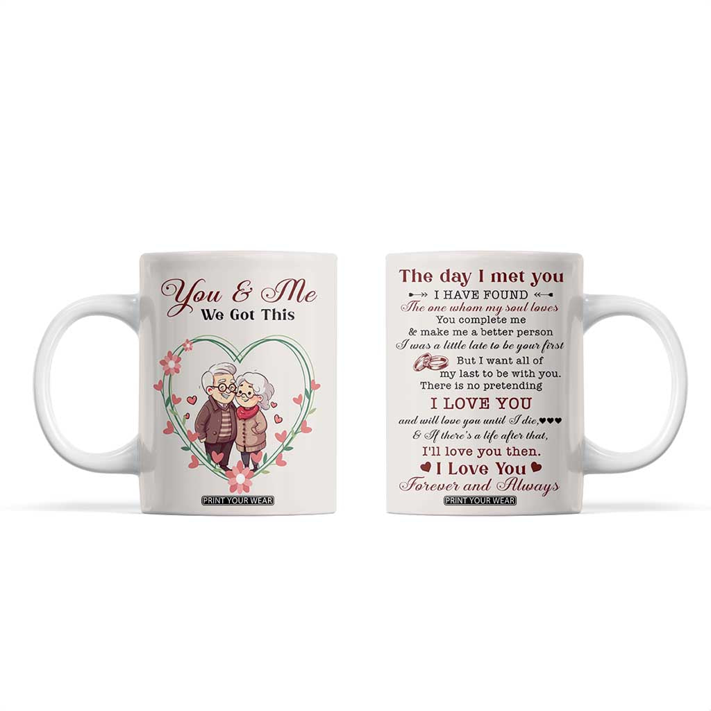 You And Me We Got This Coffee Mug Christmas Birthday Valentine Wedding Anniversary Gift For Wife Husband TB10 Beige Print Your Wear