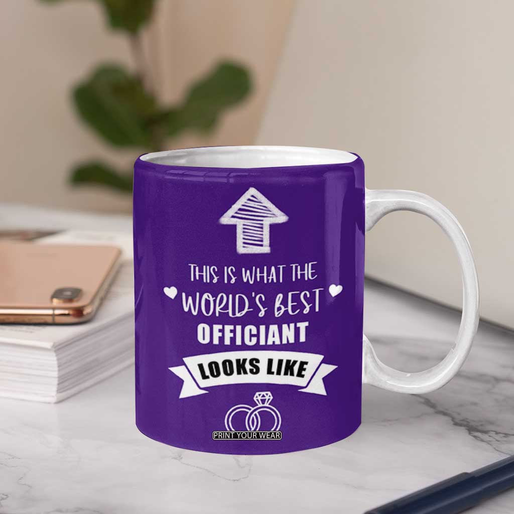 Groomsmen Proposal Gift Coffee Mug This Is What An Awesome Officiant Looks Like Bride Groom Thank You TB10 Print Your Wear