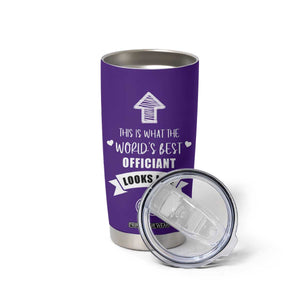 Groomsmen Proposal Gift Tumbler Cup This Is What An Awesome Officiant Looks Like Bride Groom Thank You TB10 Print Your Wear