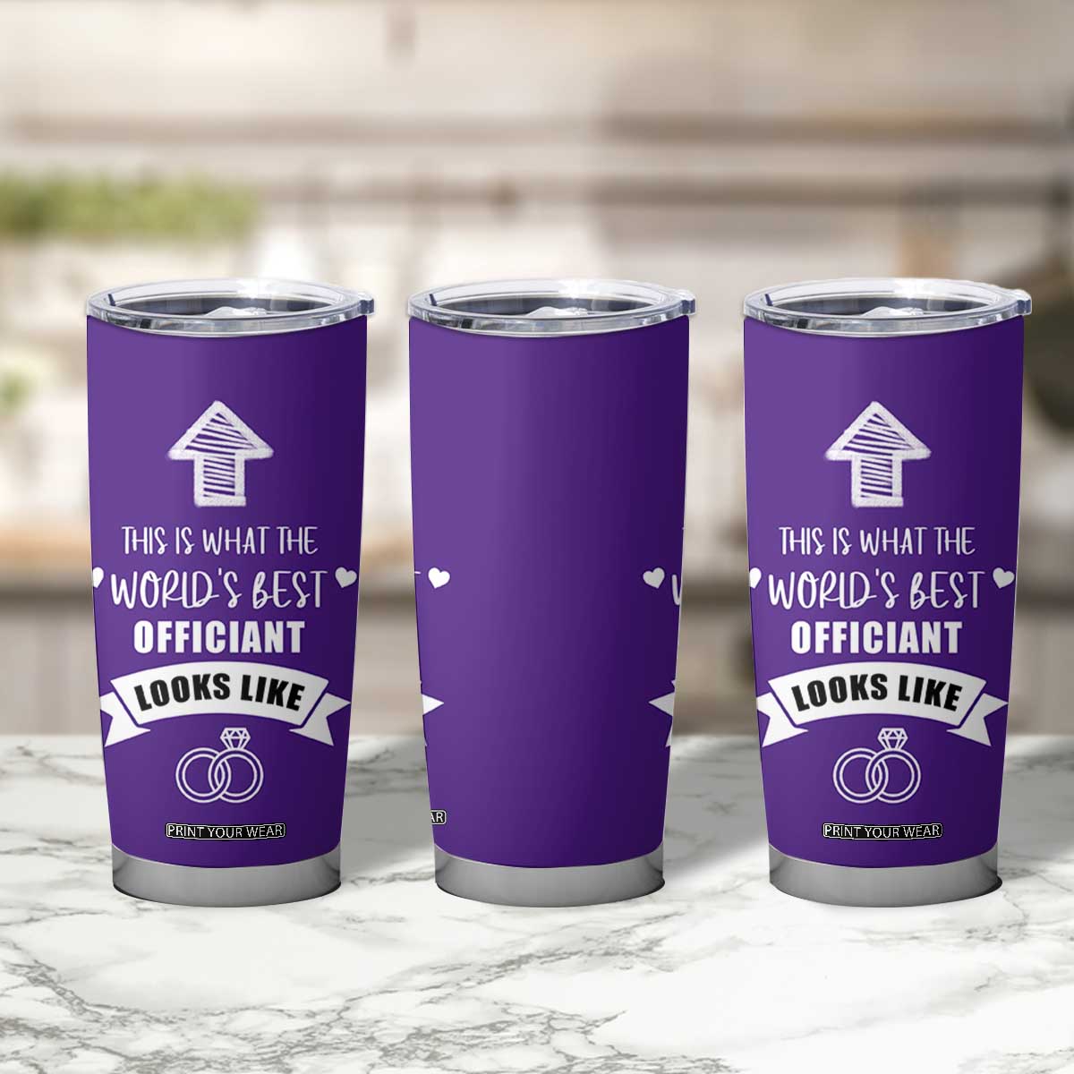Groomsmen Proposal Gift Tumbler Cup This Is What An Awesome Officiant Looks Like Bride Groom Thank You TB10 Print Your Wear