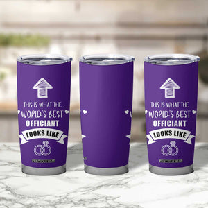 Groomsmen Proposal Gift Tumbler Cup This Is What An Awesome Officiant Looks Like Bride Groom Thank You TB10 Print Your Wear