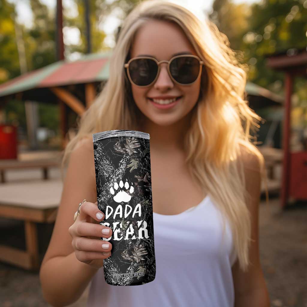 Gifts For Dad Skinny Tumbler Dada Bear American Flag TB10 Print Your Wear