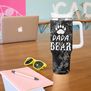 Gifts For Dad Tumbler With Handle Dada Bear American Flag TB10 Print Your Wear