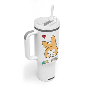 Corgi Not Today Tumbler With Handle Funny Cute Dog Lovers Gift TB10 Print Your Wear