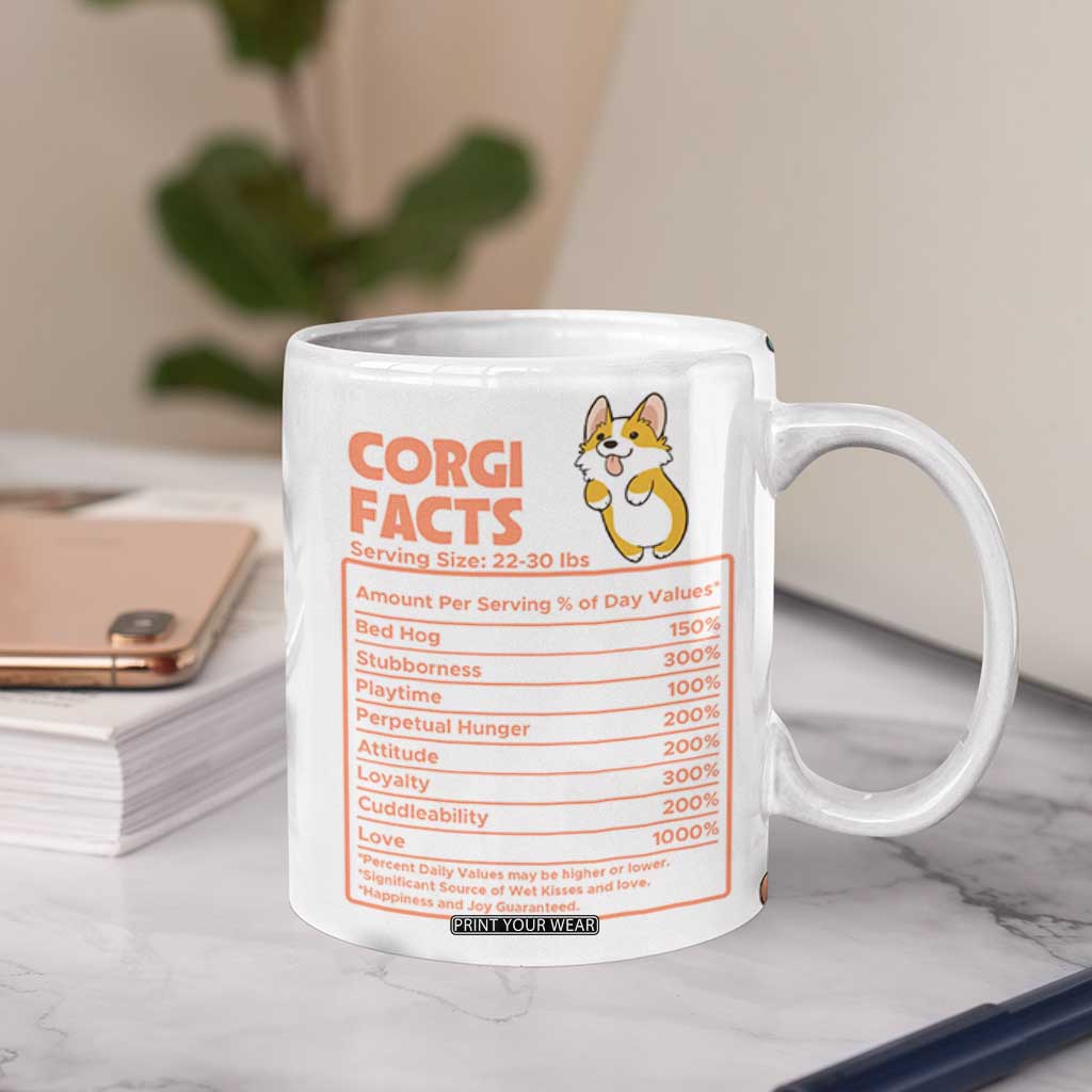Corgi Lovers Coffee Mug 3D Inflated Effect Cute Dog Lovers Gift Happy National Corgi Day TB10 Print Your Wear