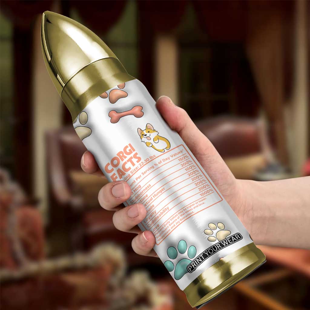 Corgi Lovers Bullet Tumbler 3D Inflated Effect Cute Dog Lovers Gift Happy National Corgi Day TB10 Print Your Wear