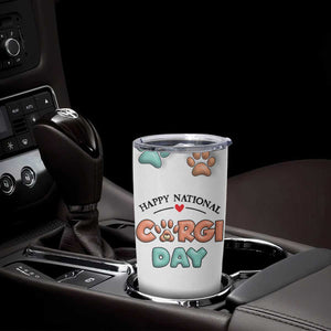 Corgi Lovers Tumbler Cup 3D Inflated Effect Cute Dog Lovers Gift Happy National Corgi Day TB10 Print Your Wear