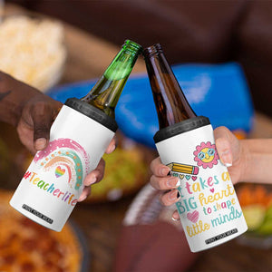 Teacher Life 4 in 1 Can Cooler Tumbler It Takes A Big Heart To Shape Little Minds Teacher Gifts TB10 Print Your Wear