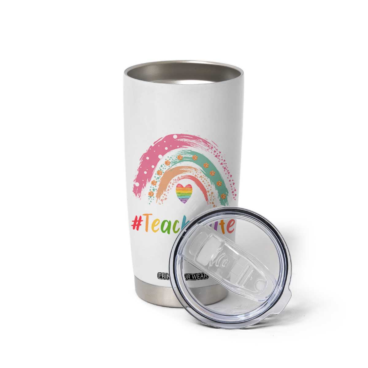 Teacher Life Tumbler Cup It Takes A Big Heart To Shape Little Minds Teacher Gifts TB10 Print Your Wear