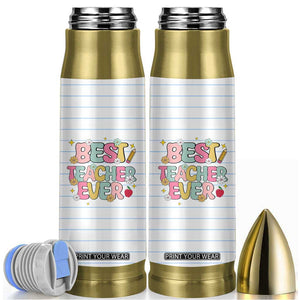 Teacher Bullet Tumbler Appreciation Gift For Teachers TB10 White Print Your Wear