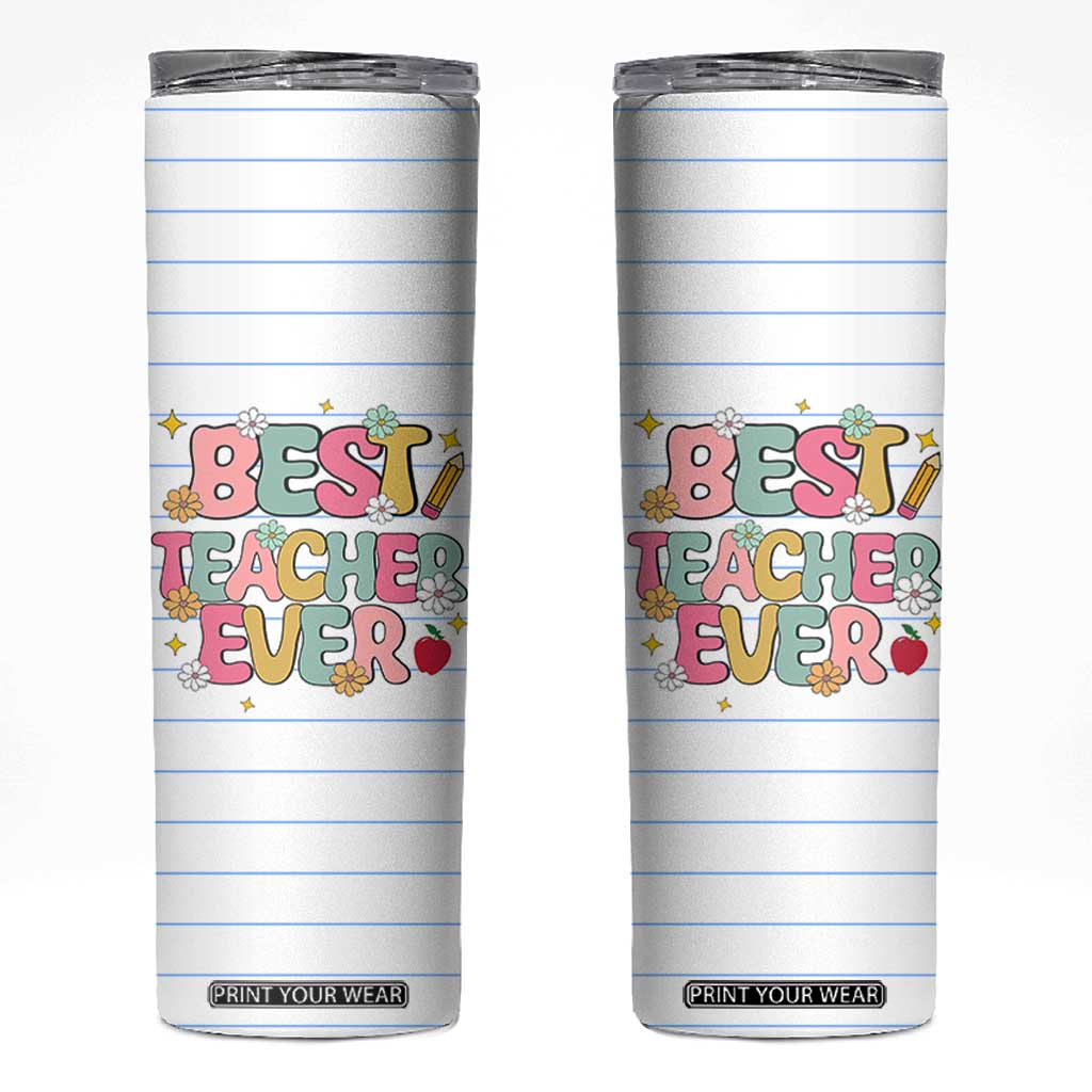 Teacher Skinny Tumbler Appreciation Gift For Teachers TB10 White Print Your Wear