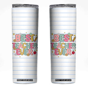 Teacher Skinny Tumbler Appreciation Gift For Teachers TB10 White Print Your Wear