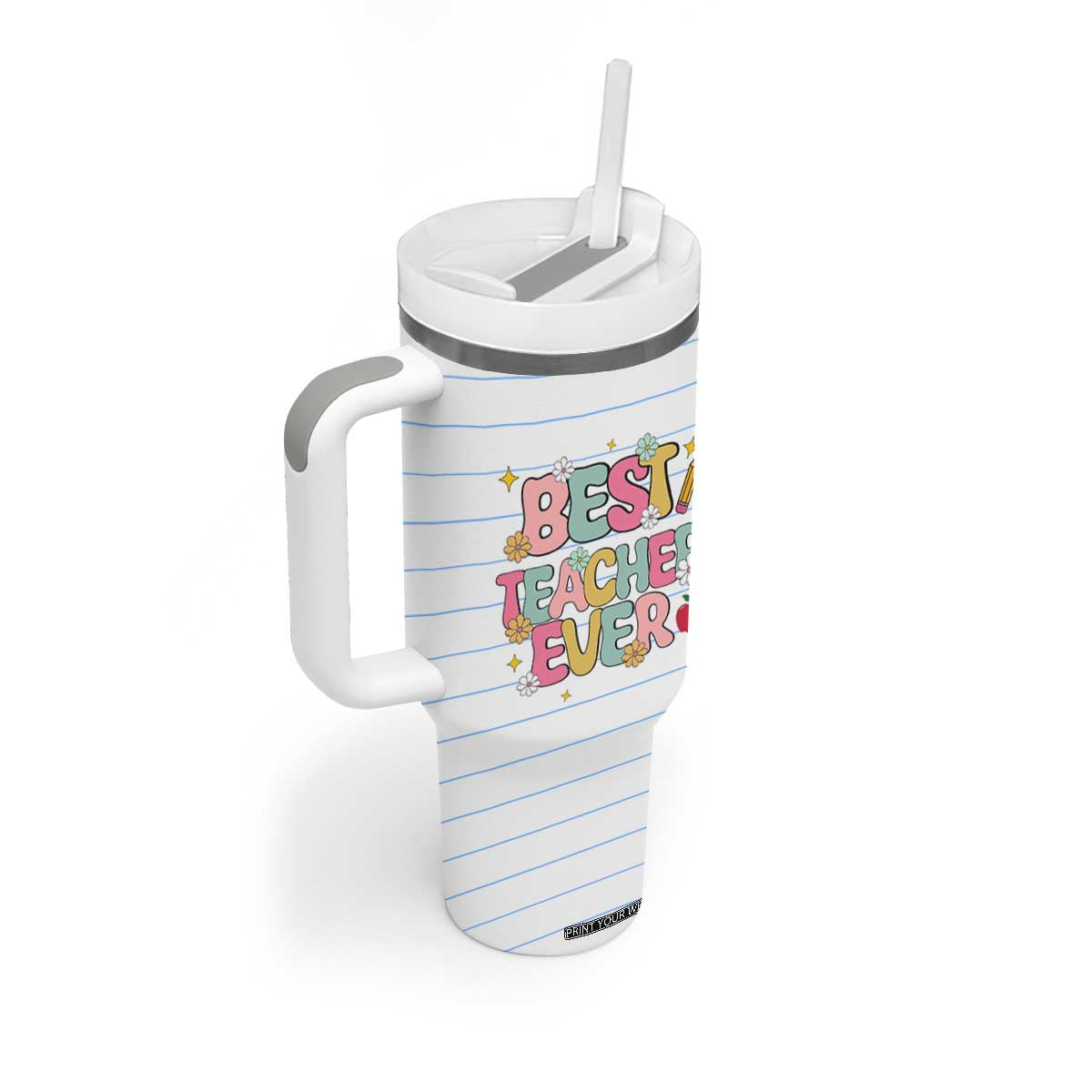 Teacher Tumbler With Handle Appreciation Gift For Teachers TB10 Print Your Wear