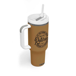 Retirement Gifts For Men Tumbler With Handle Retirement Weekly Schedule Coworker Leaving Goodbye Gift TB10 Print Your Wear
