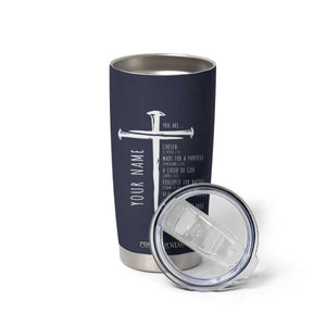 Personalized Christian Gifts For Men Tumbler Cup Custom Name Man Of God Bible Verse Religious Gift TB10 Print Your Wear