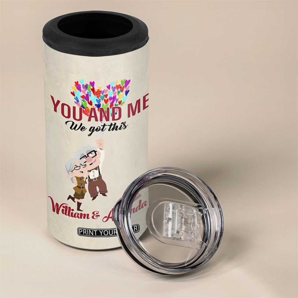 Personalized Anniversary Gift for Wife 4 in 1 Can Cooler Tumbler Custome Name To My Wife Love Quote From Husband TB10 Print Your Wear