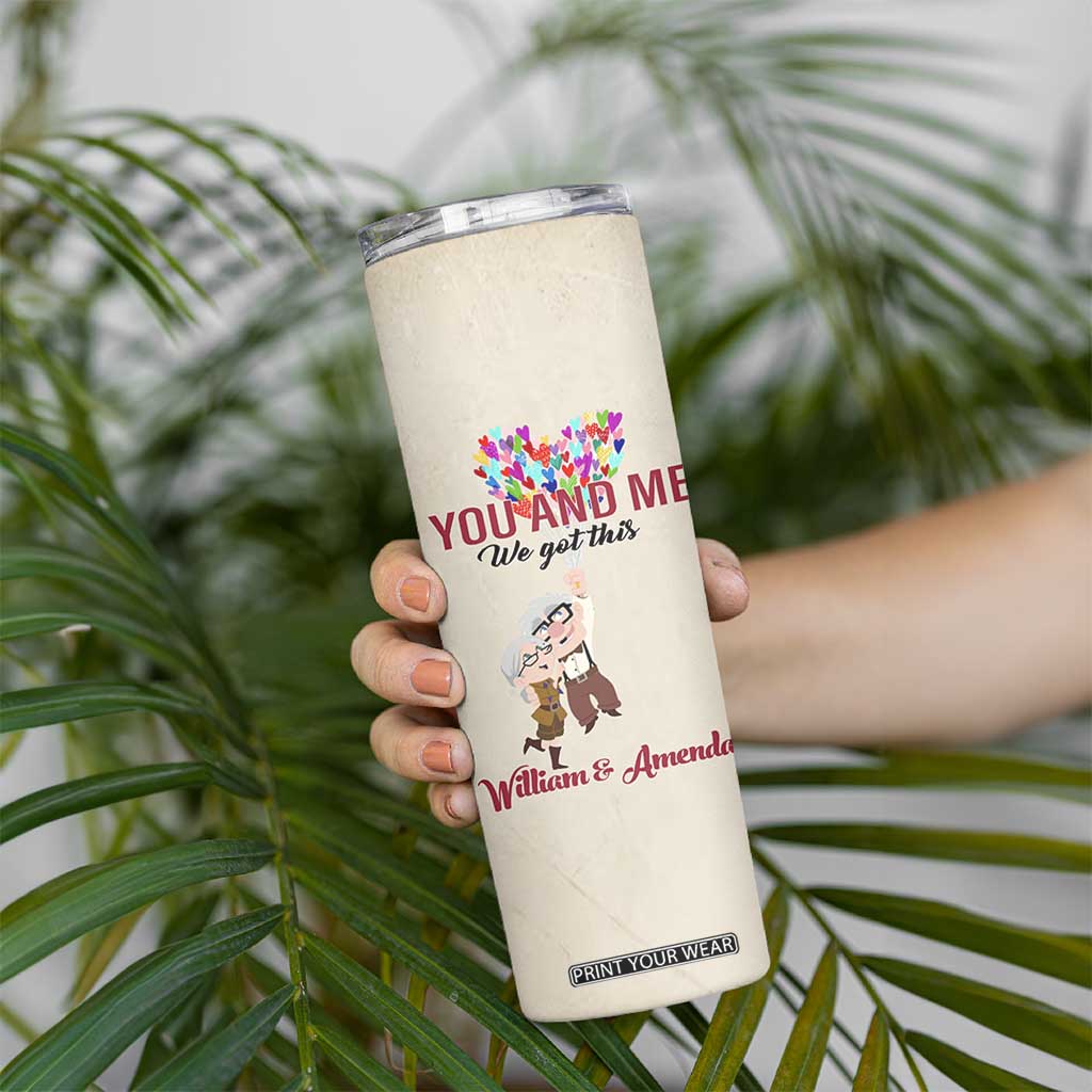 Personalized Anniversary Gift for Wife Skinny Tumbler Custome Name To My Wife Love Quote From Husband TB10 Print Your Wear