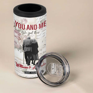 Personalized Anniversary Gift for Wife 4 in 1 Can Cooler Tumbler Custome Name Forever Married Love From Husband TB10 Print Your Wear