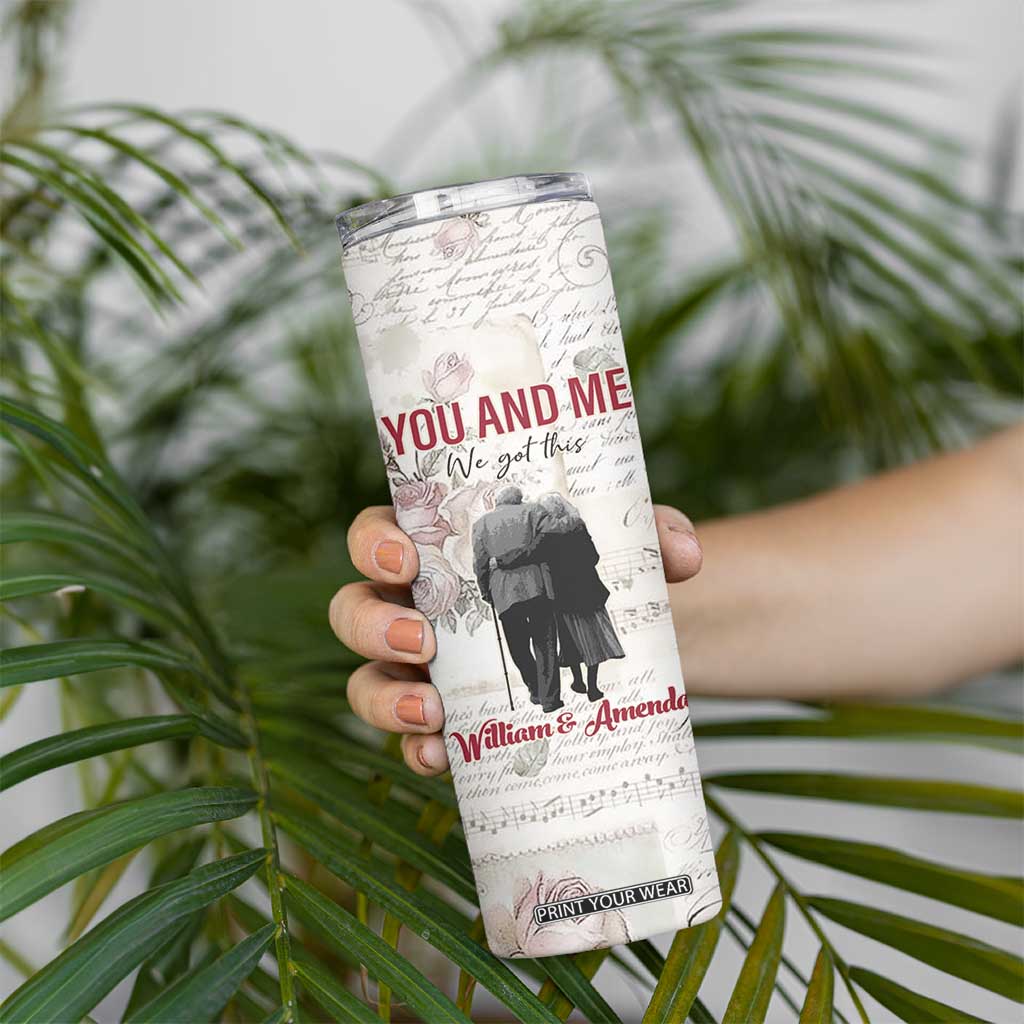 Personalized Anniversary Gift for Wife Skinny Tumbler Custome Name Forever Married Love From Husband TB10 Print Your Wear