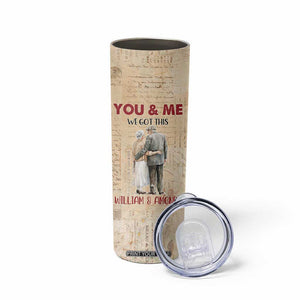 Personalized Anniversary Gift Skinny Tumbler Custome Name You And Me Forever Love TB10 Print Your Wear