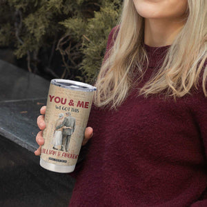 Personalized Anniversary Gift Tumbler Cup Custome Name You And Me Forever Love TB10 Print Your Wear