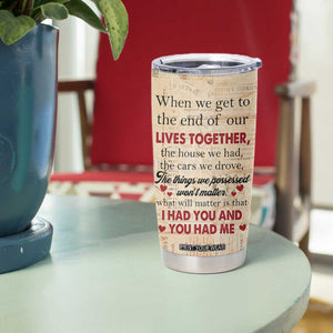 Personalized Anniversary Gift Tumbler Cup Custome Name You And Me Forever Love TB10 Print Your Wear