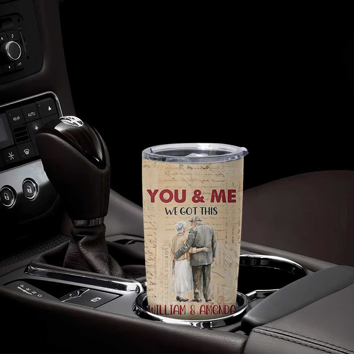 Personalized Anniversary Gift Tumbler Cup Custome Name You And Me Forever Love TB10 Print Your Wear