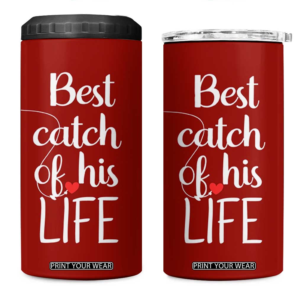 Wedding Anniversary 4 in 1 Can Cooler Tumbler For Her Matching Couple Gift TB10 One Size: 16 oz Red Print Your Wear