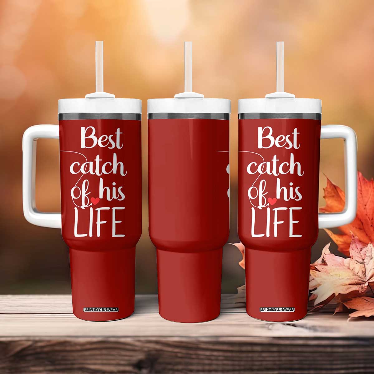 Wedding Anniversary Tumbler With Handle For Her Matching Couple Gift TB10 Print Your Wear