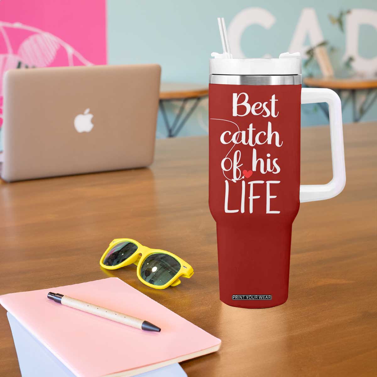 Wedding Anniversary Tumbler With Handle For Her Matching Couple Gift TB10 Print Your Wear