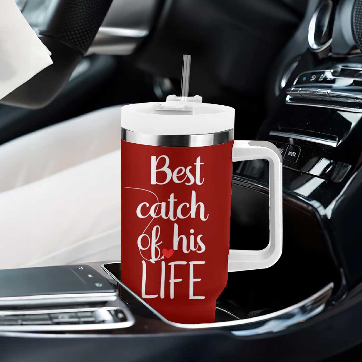Wedding Anniversary Tumbler With Handle For Her Matching Couple Gift TB10 Print Your Wear
