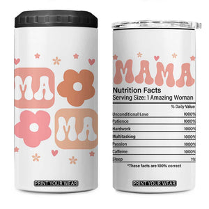 Mama 4 in 1 Can Cooler Tumbler First Mothers Day Gifts For New Mom TB10 One Size: 16 oz White Print Your Wear