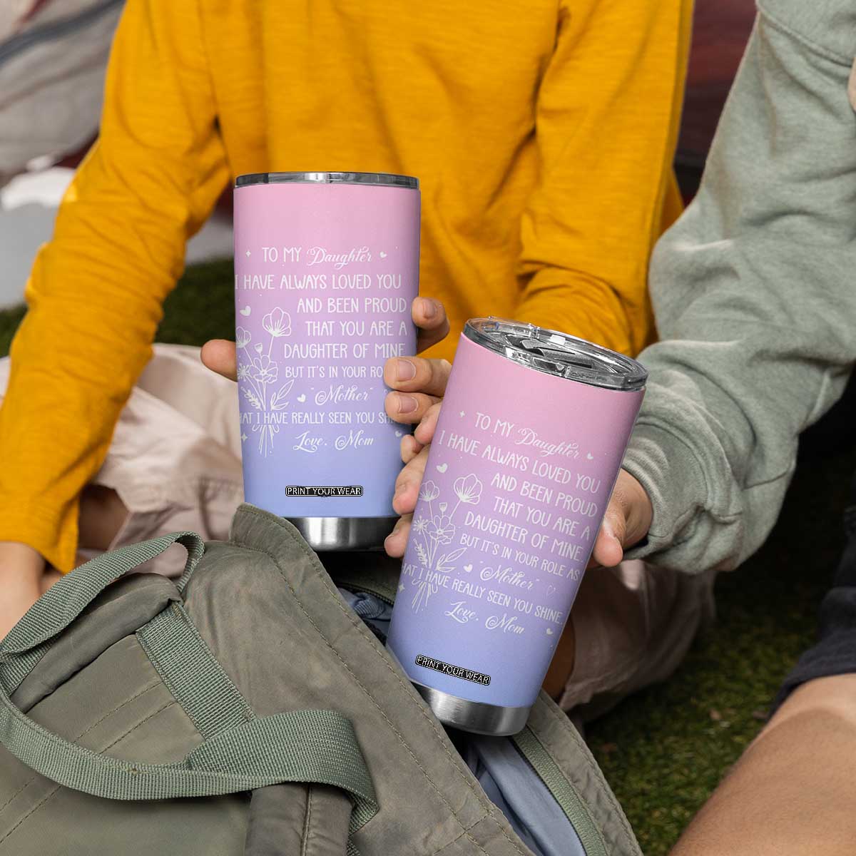 Adult Daughters Gifts From Mom Tumbler Cup To My Daughter TB10 Print Your Wear
