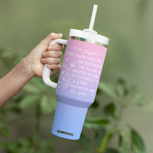 Adult Daughters Gifts From Mom Tumbler With Handle To My Daughter TB10 Print Your Wear