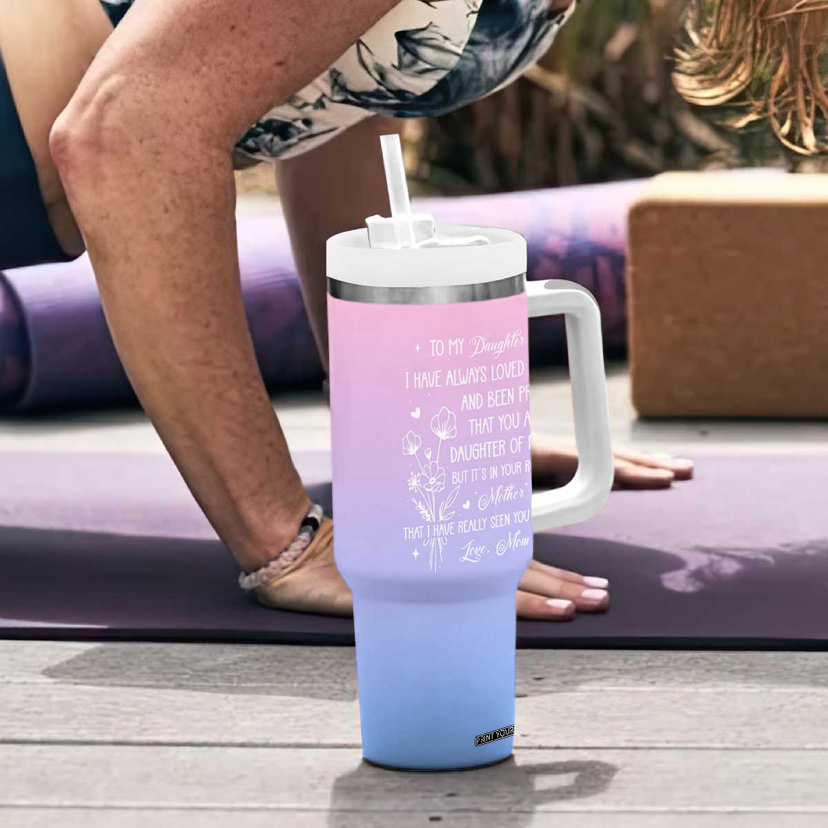 Adult Daughters Gifts From Mom Tumbler With Handle To My Daughter TB10 Print Your Wear