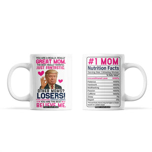 Gifts for Mom From Daughter Son Coffee Mug Funny Trump Meme Christmas Valentines Day Gift For Mom Wife TB10 White Print Your Wear