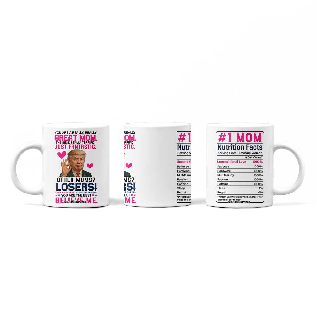 Gifts for Mom From Daughter Son Coffee Mug Funny Trump Meme Christmas Valentines Day Gift For Mom Wife TB10 Print Your Wear