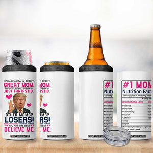 Gifts for Mom From Daughter Son 4 in 1 Can Cooler Tumbler Funny Trump Meme Christmas Valentines Day Gift For Mom Wife TB10 Print Your Wear