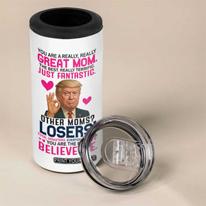 Gifts for Mom From Daughter Son 4 in 1 Can Cooler Tumbler Funny Trump Meme Christmas Valentines Day Gift For Mom Wife TB10 Print Your Wear