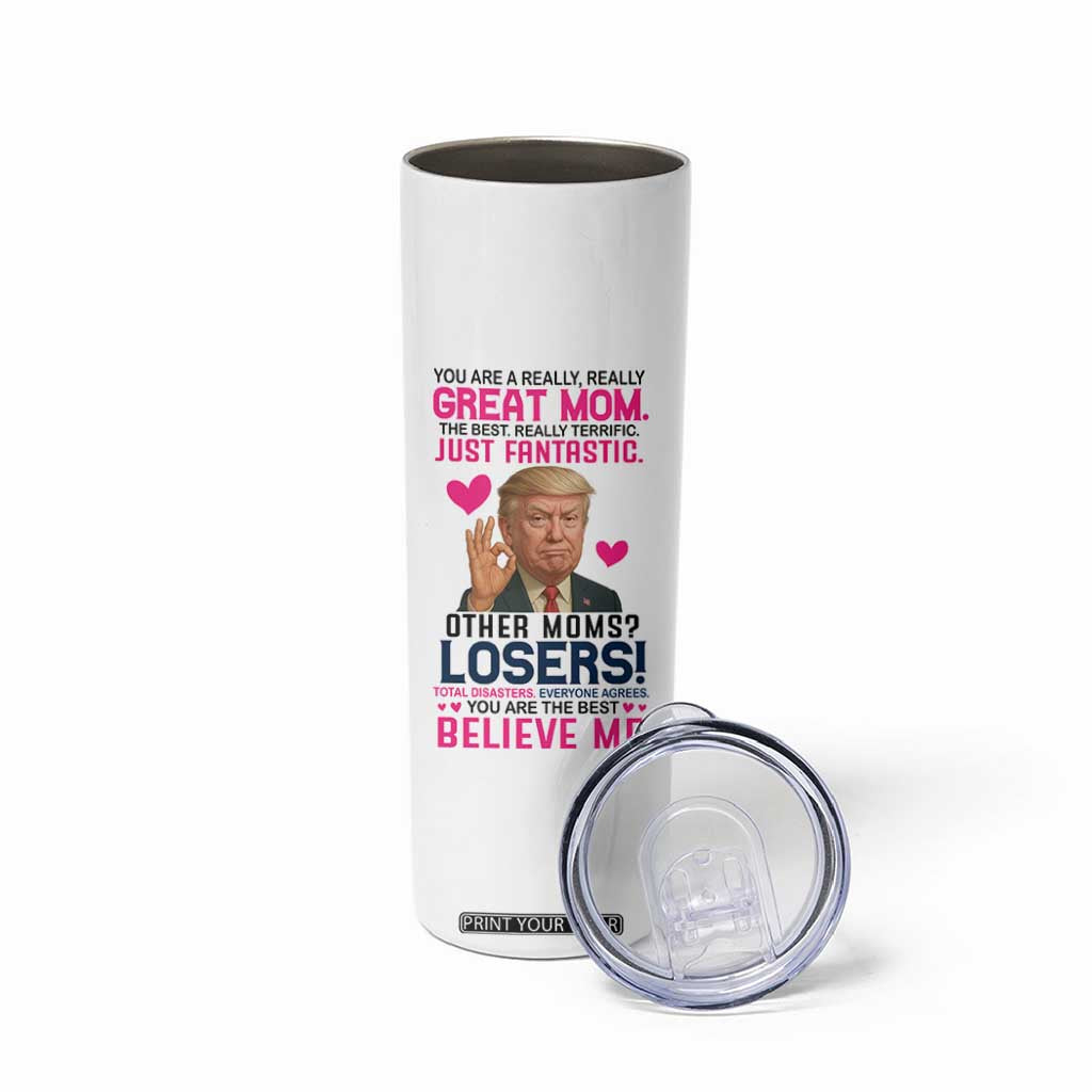 Gifts for Mom From Daughter Son Skinny Tumbler Funny Trump Meme Christmas Valentines Day Gift For Mom Wife TB10 Print Your Wear