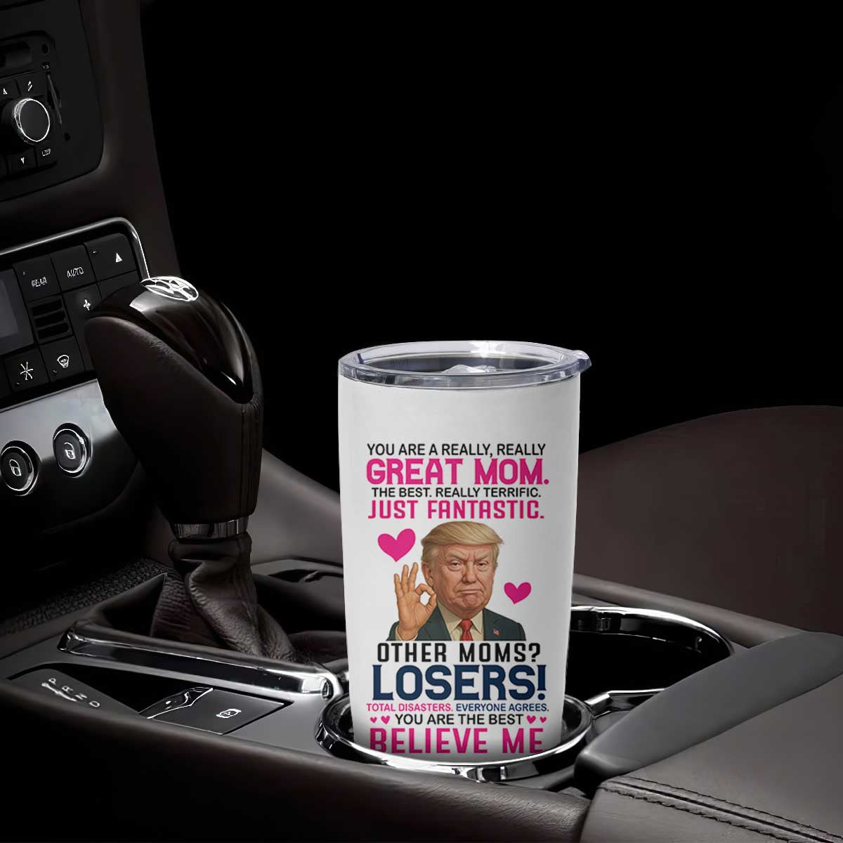 Gifts for Mom From Daughter Son Tumbler Cup Funny Trump Meme Christmas Valentines Day Gift For Mom Wife TB10 Print Your Wear