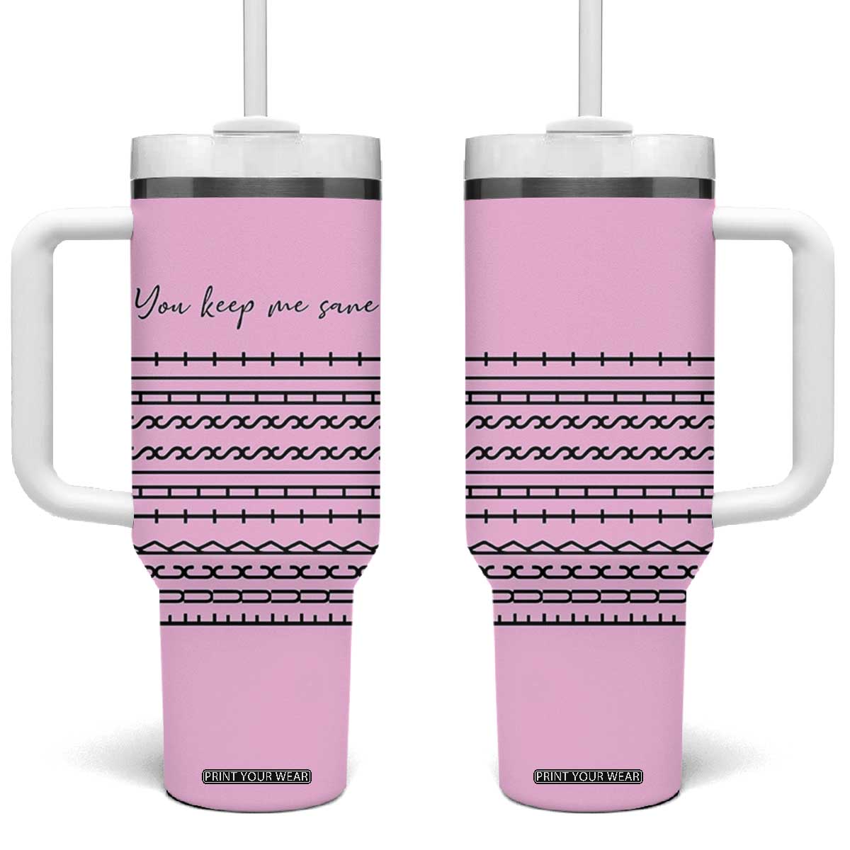 Hidden Message Tumbler With Handle Fuck This Shit Office Prank TB10 One Size: 40 oz Pink Print Your Wear