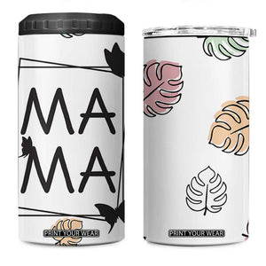 Gift For Mama 4 in 1 Can Cooler Tumbler Great Mothers Day Gift TB10 One Size: 16 oz White Print Your Wear